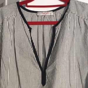 Striped tunic. Beach to bar!